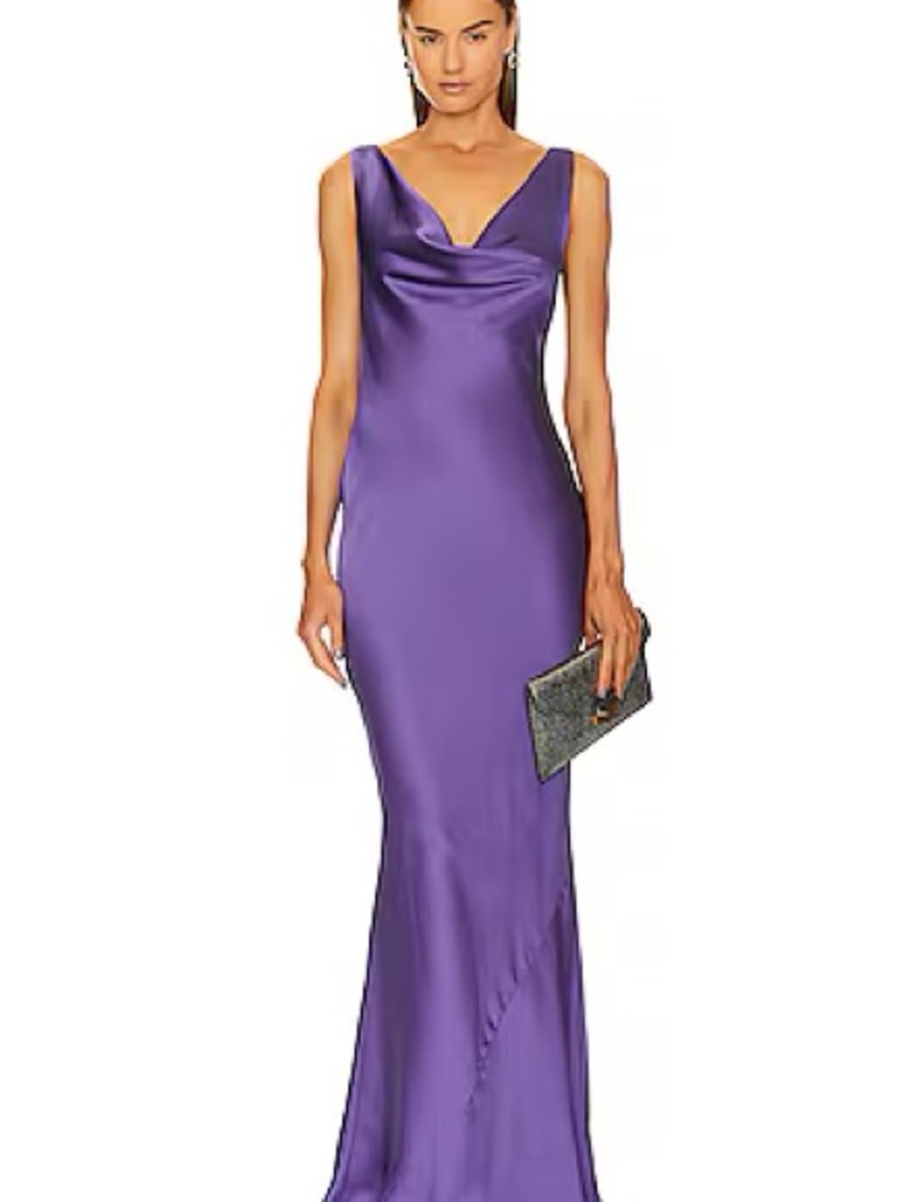 Norma Kamali Deep Drape Neck Gown